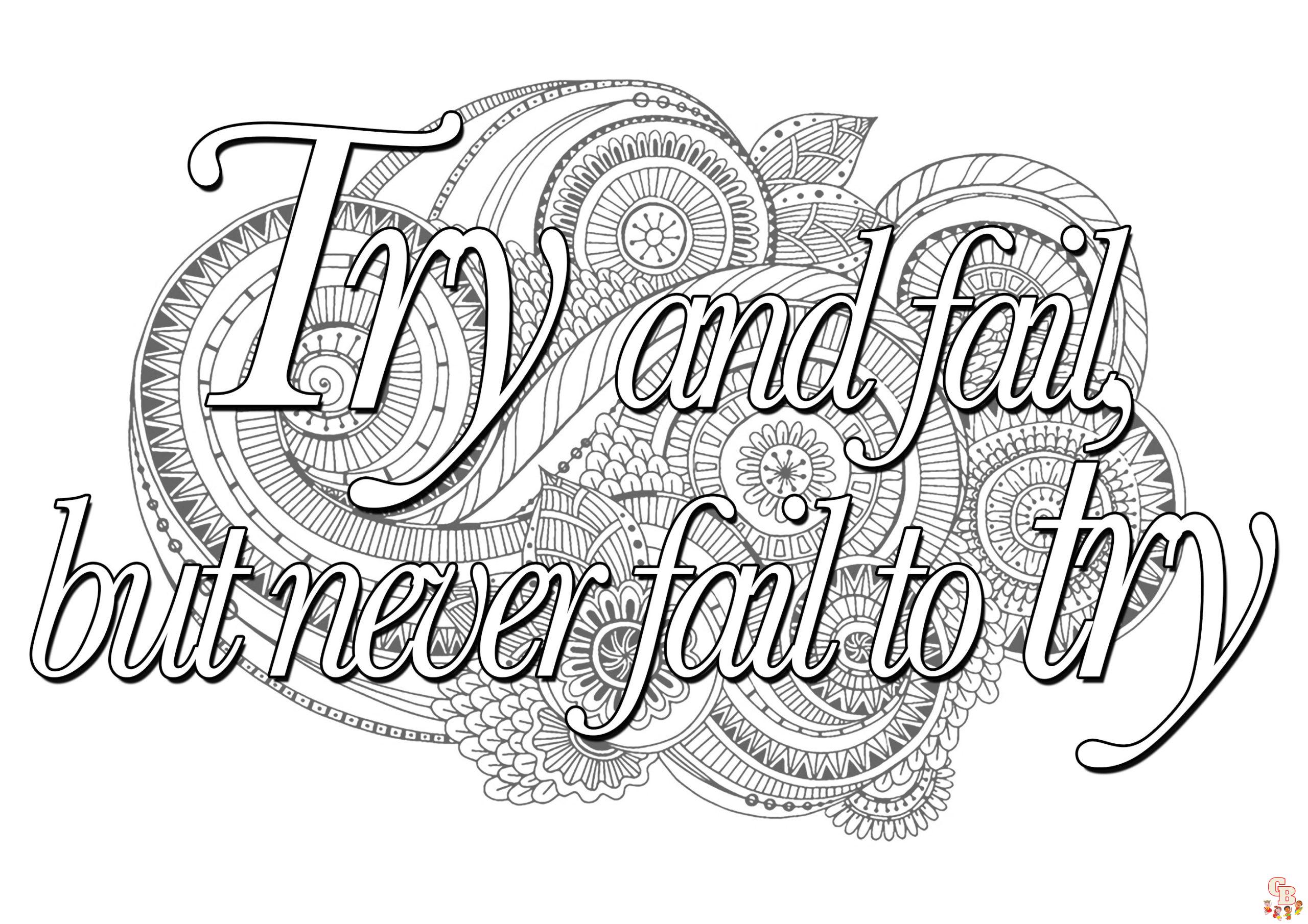 Quote Coloring Pages 4