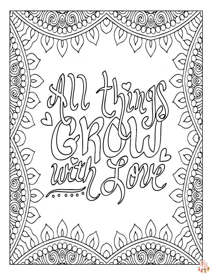 Quote Coloring Pages