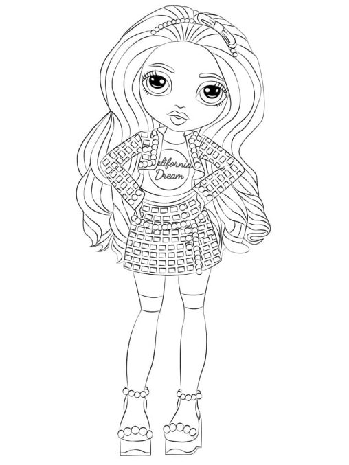 Printable Rainbow High Coloring Pages Free For Kids And Adults