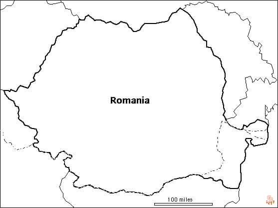 Romanian map coloring pages