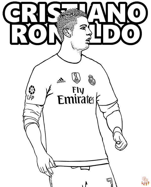  Dibujos para colorear de Ronaldo para imprimir gratis