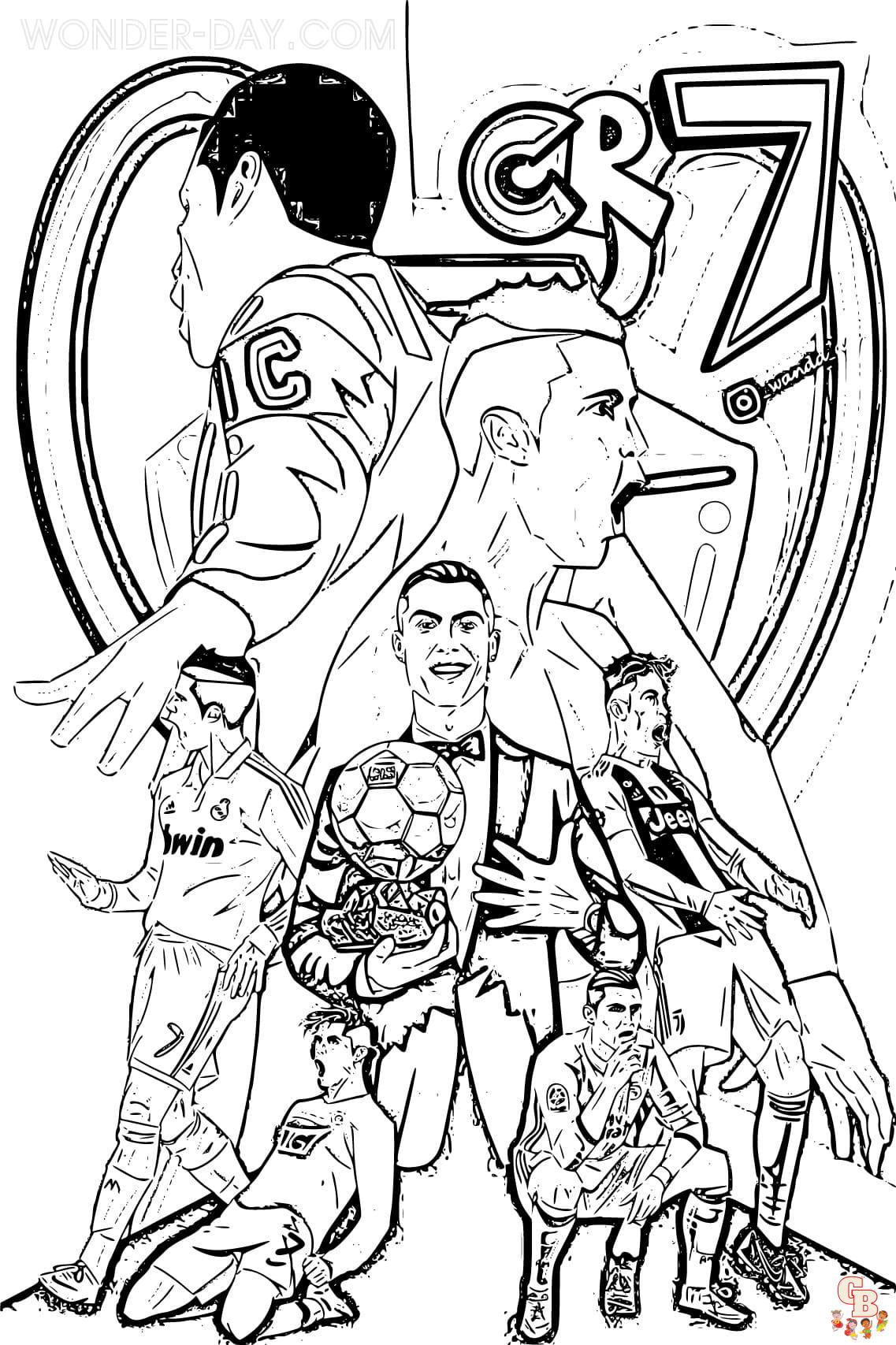 Free Printable Ronaldo Coloring Pages
