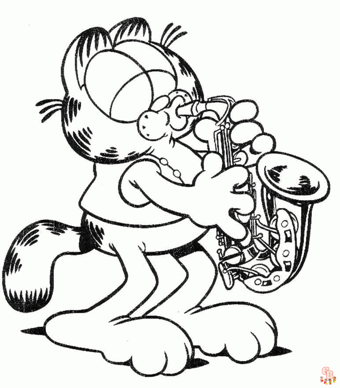 Saxophone Coloring Pages 5