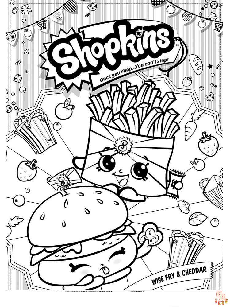 Shopkins Pages - Free & Printable for Kids!