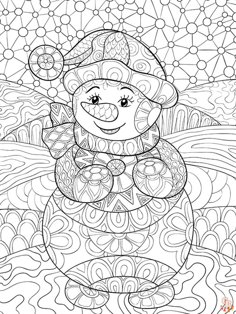Snowman Coloring Pages