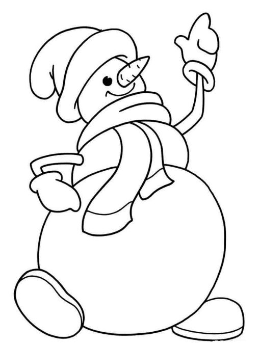 Snowman Coloring Pages Printable and Free For Kids