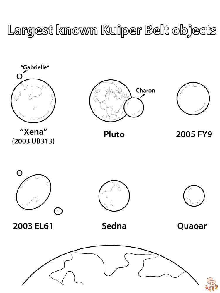 Solar System coloring pages 13