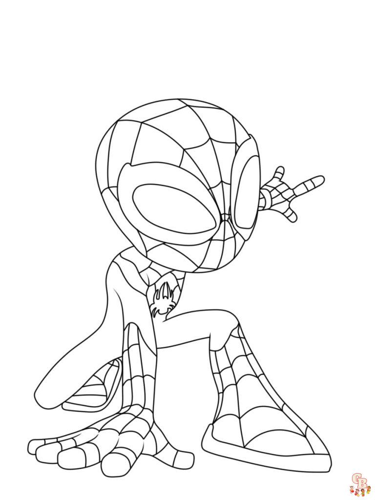 Spidey and His Amazing Friends Coloring Pages for kids
