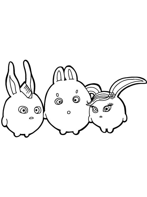 Sunny Bunnies Coloring Pages Printable and Free - GBcoloring