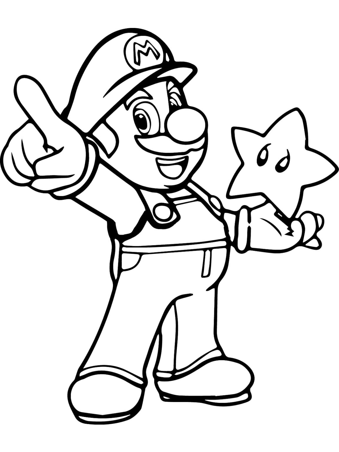 Free Mario Coloring Pages Printable For Kids and Adults