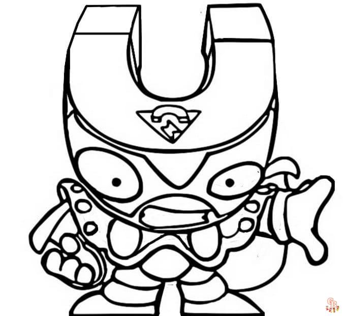 Superzing Coloring Pages