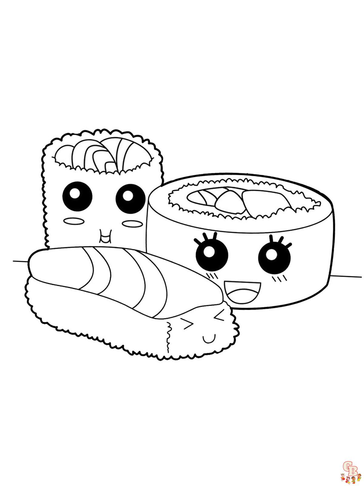 Sushi Coloring Pages 10