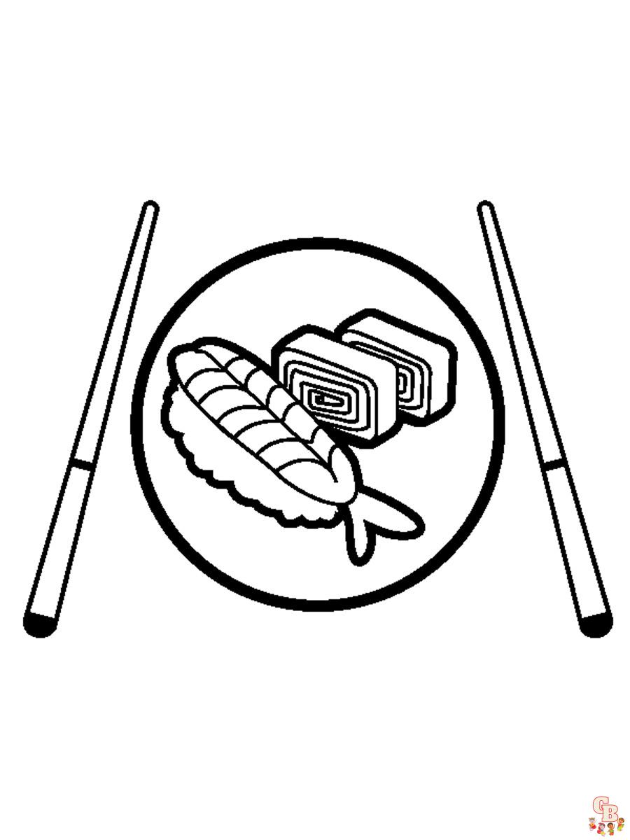 Sushi Coloring Pages 13