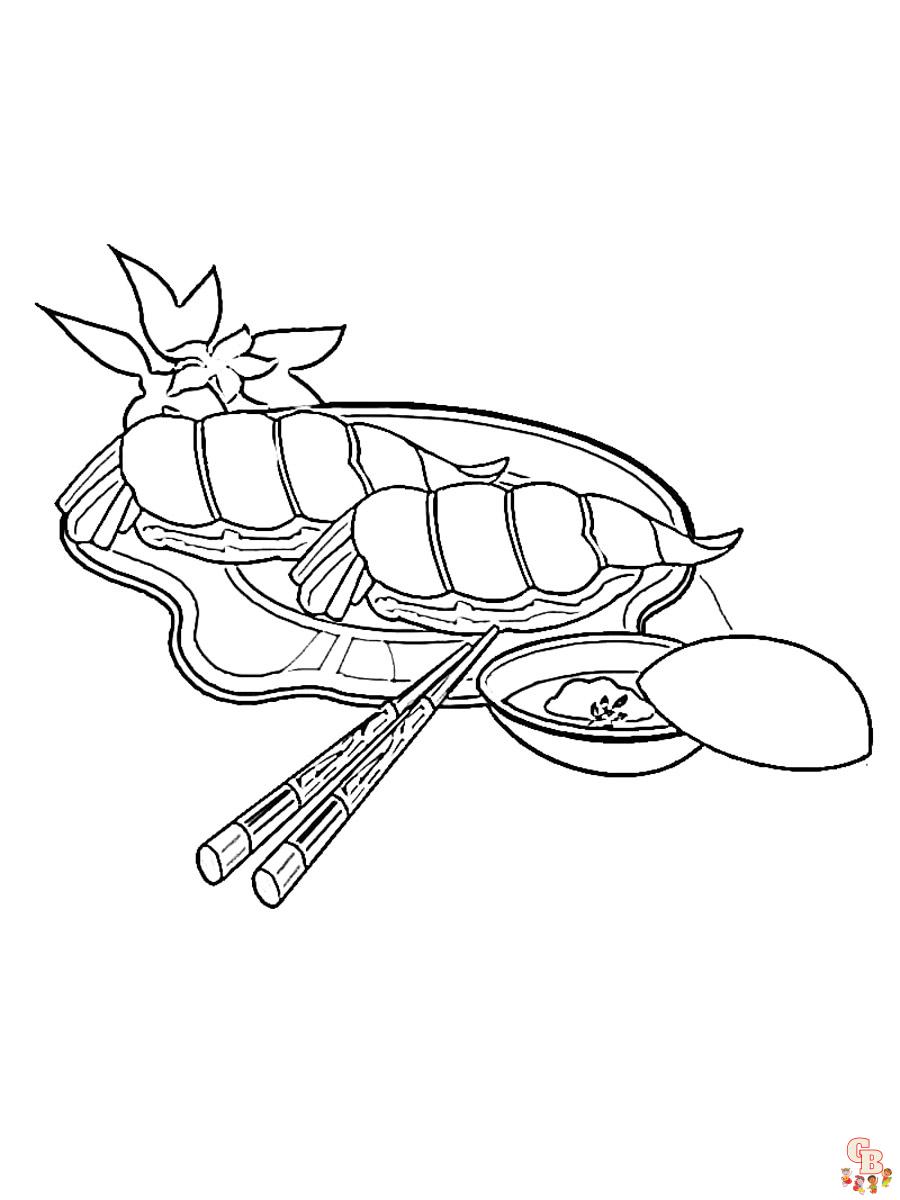 Sushi Coloring Pages 15