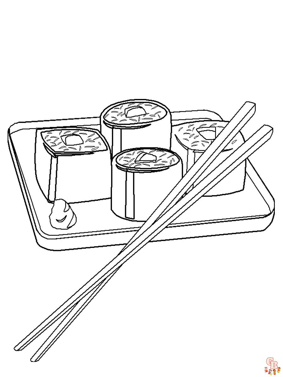 Sushi Coloring Pages 16