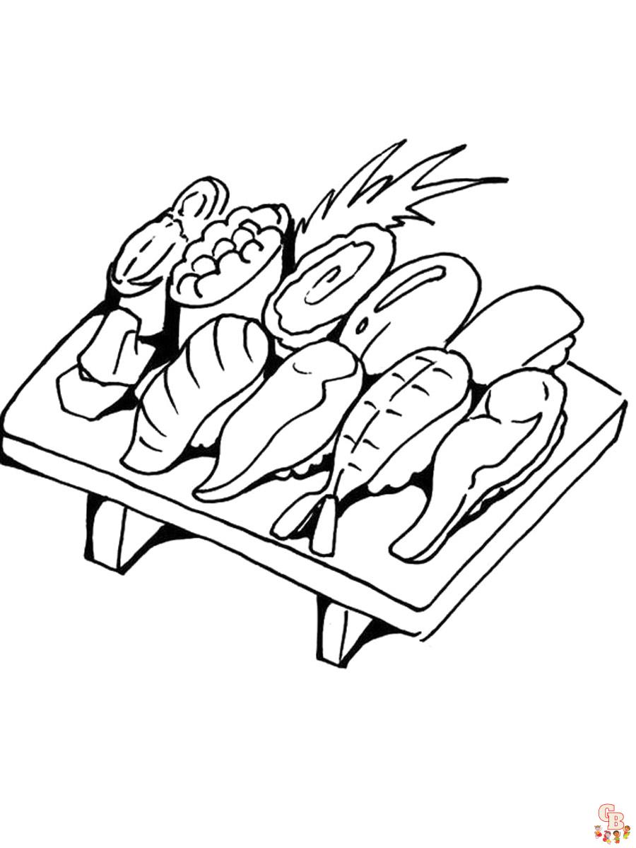 Sushi Coloring Pages 17