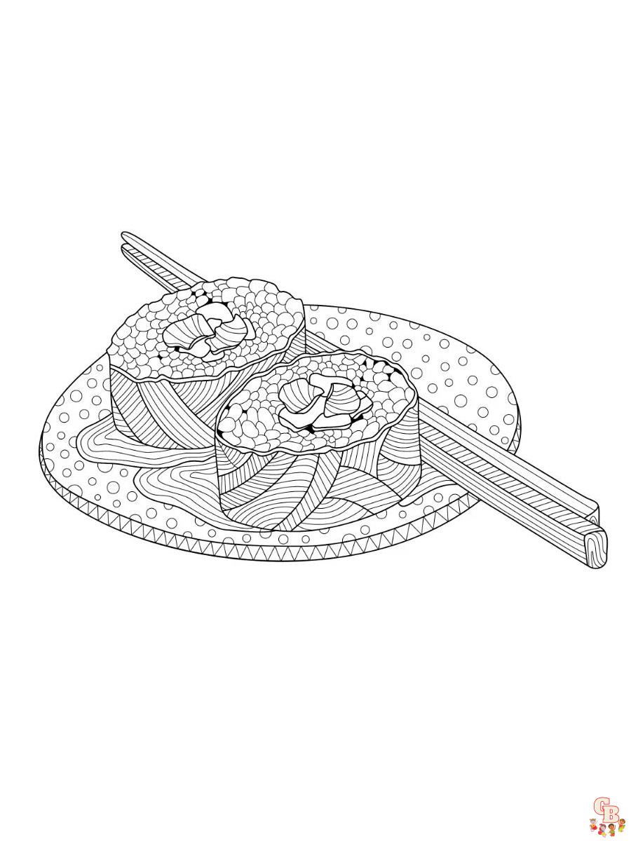 Sushi Coloring Pages 21