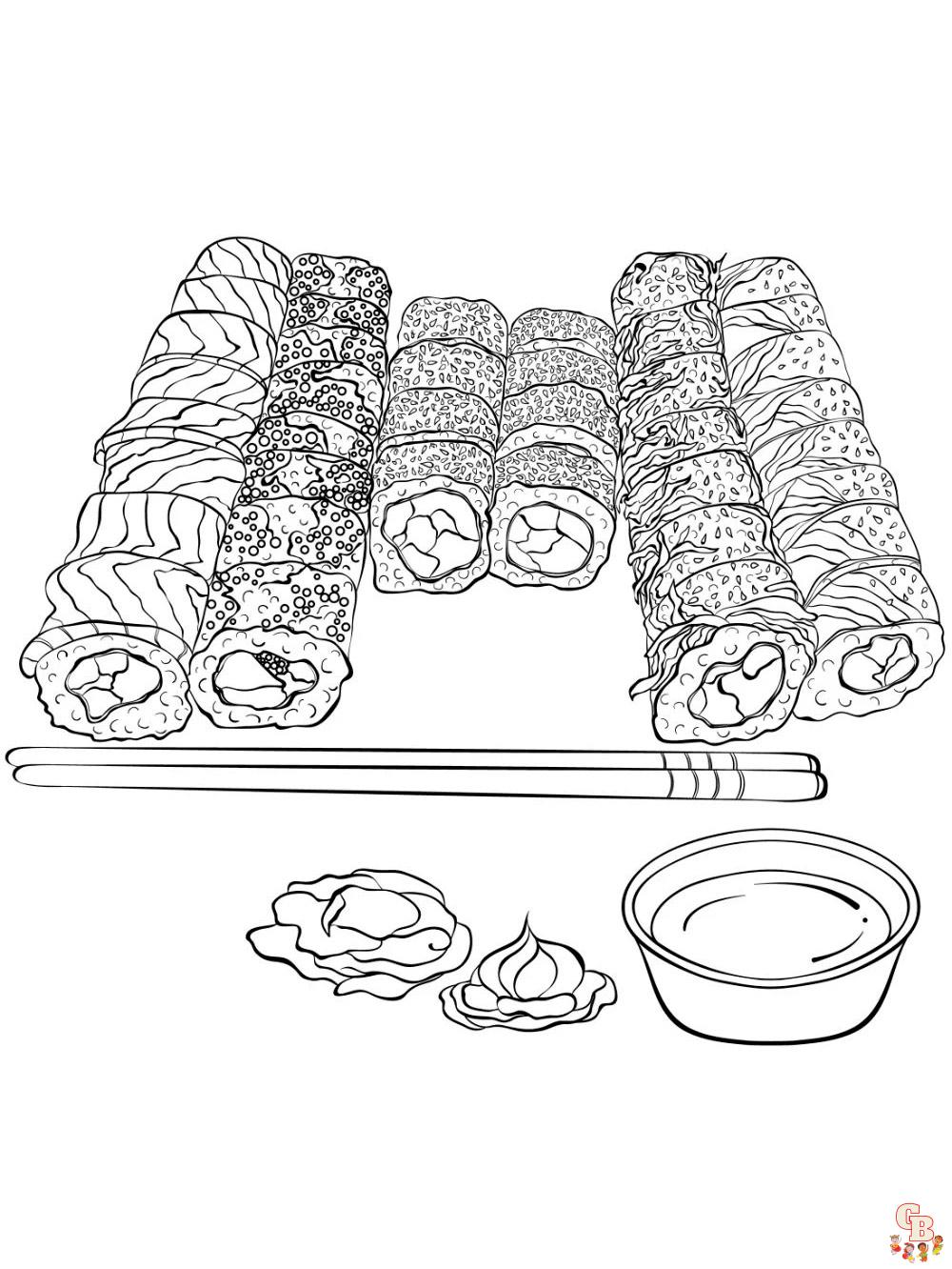 Sushi Coloring Pages 22