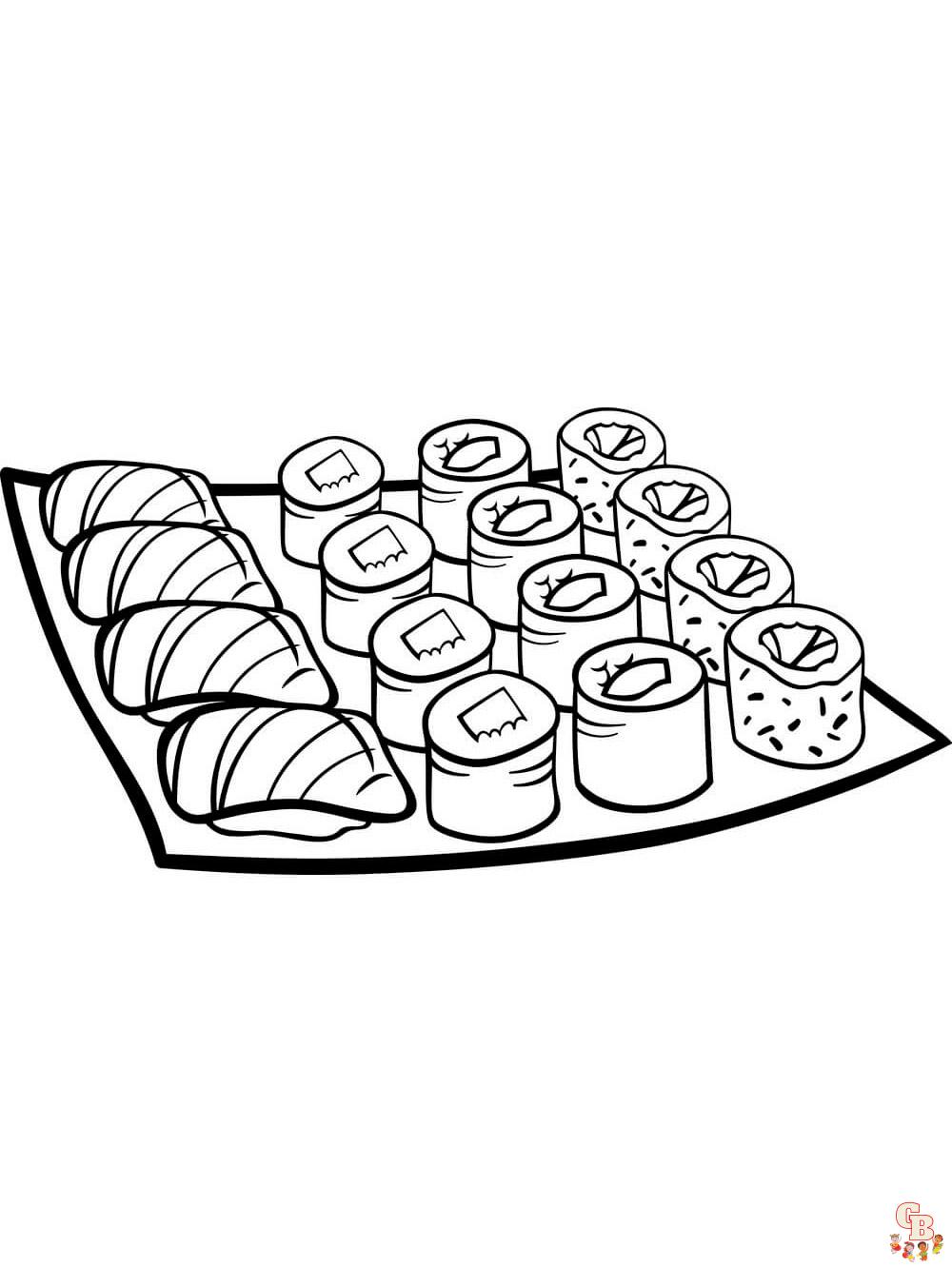Sushi Coloring Pages 23