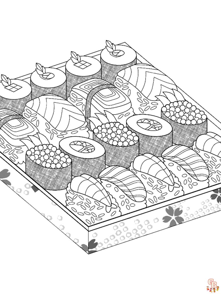 Sushi Coloring Pages 6