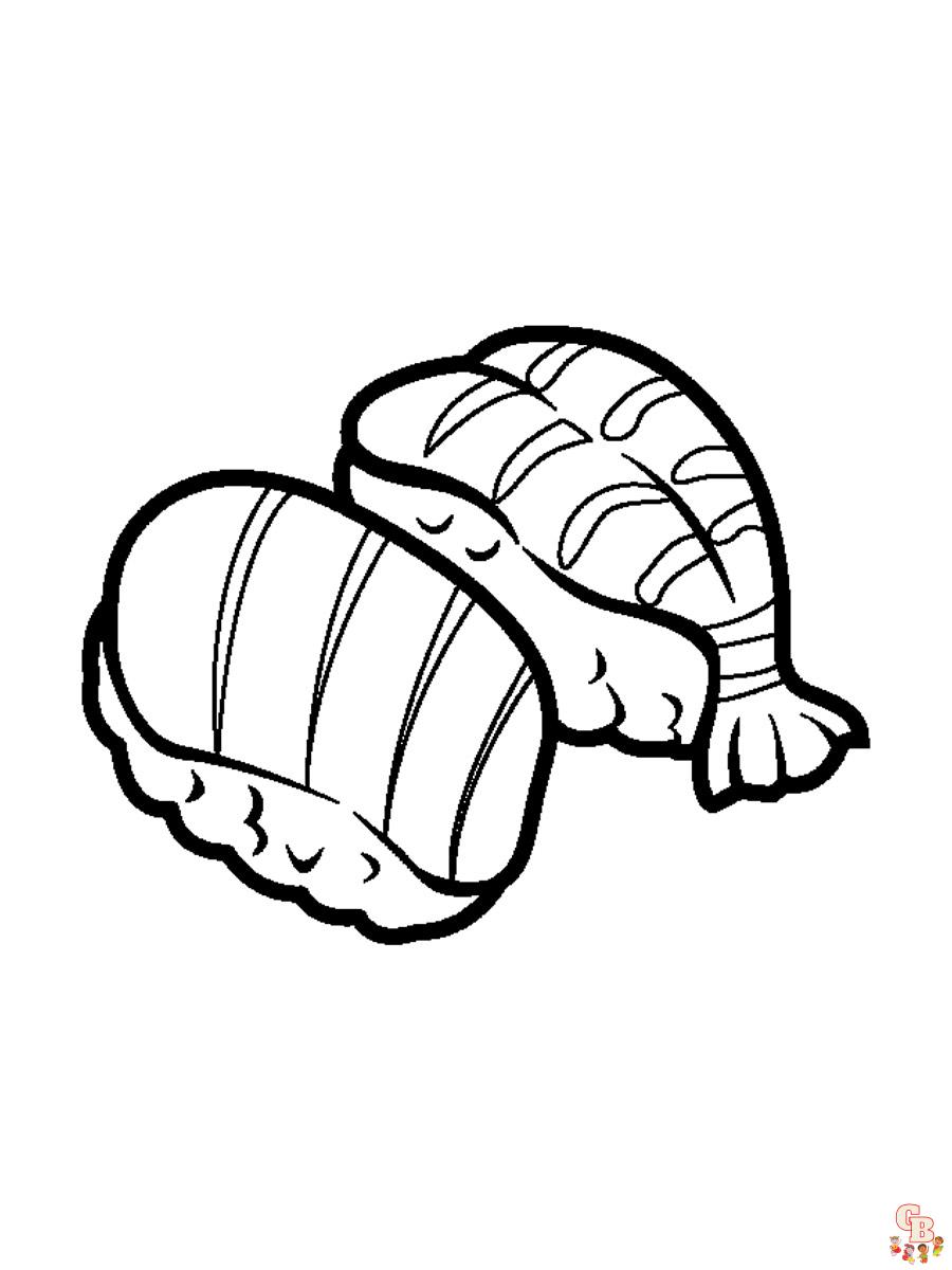 Sushi Coloring Pages 7
