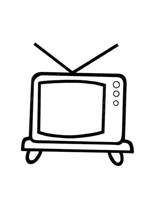 TV Coloring Pages Free Printable and Easy Coloring