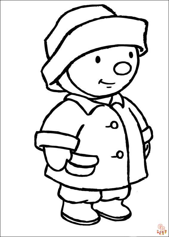 T'choupi Coloring Pages