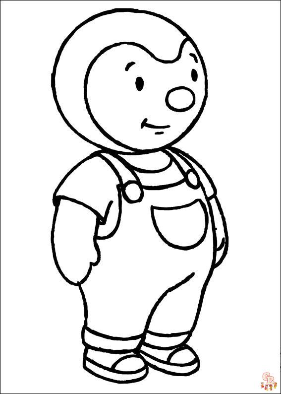 T'choupi Coloring Pages