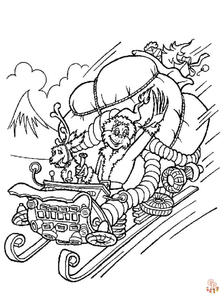 Grinch Coloring Pages GBcoloring