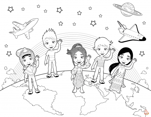 The World Coloring Pages