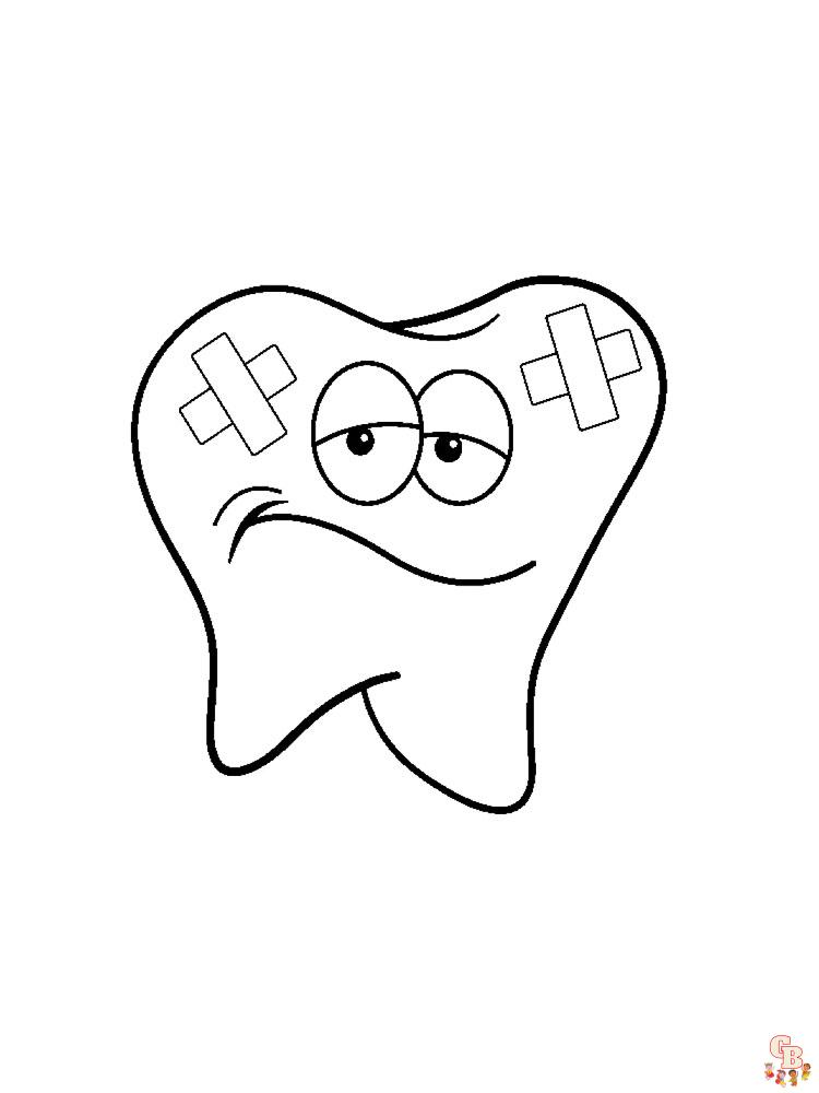 Tooth coloring pages 31