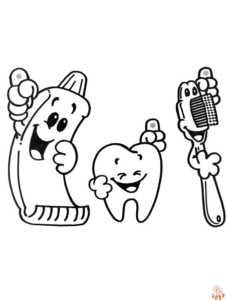 Tooth coloring pages 5