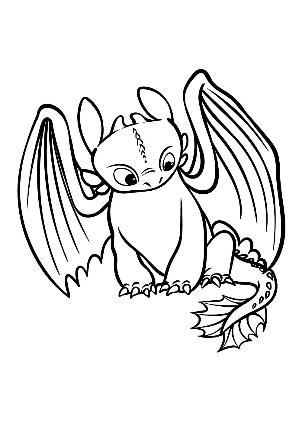 Toothless Coloring Pages
