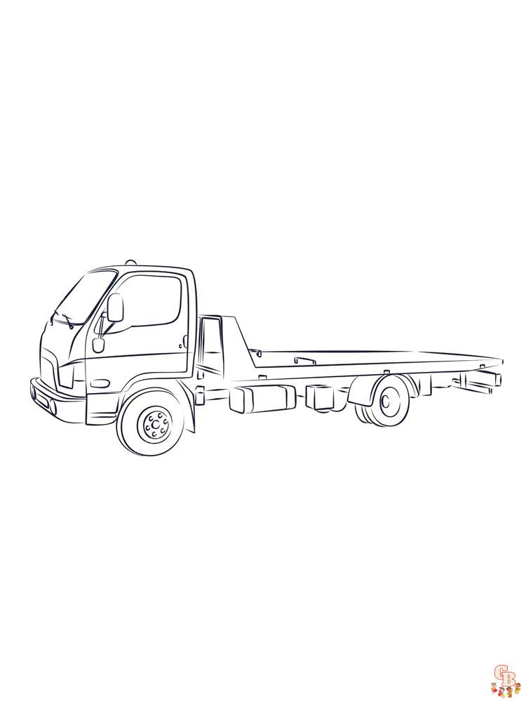 Tow Truck Coloring Pages