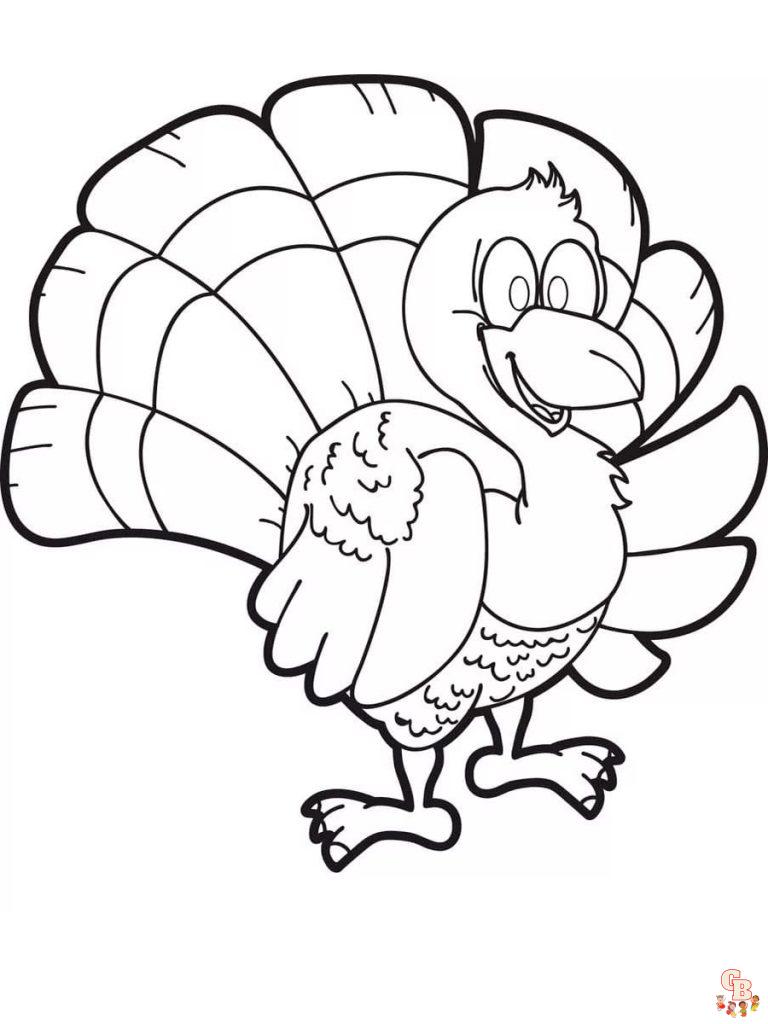 Enjoy Free Turkey Coloring Pages Printable and Have Fun