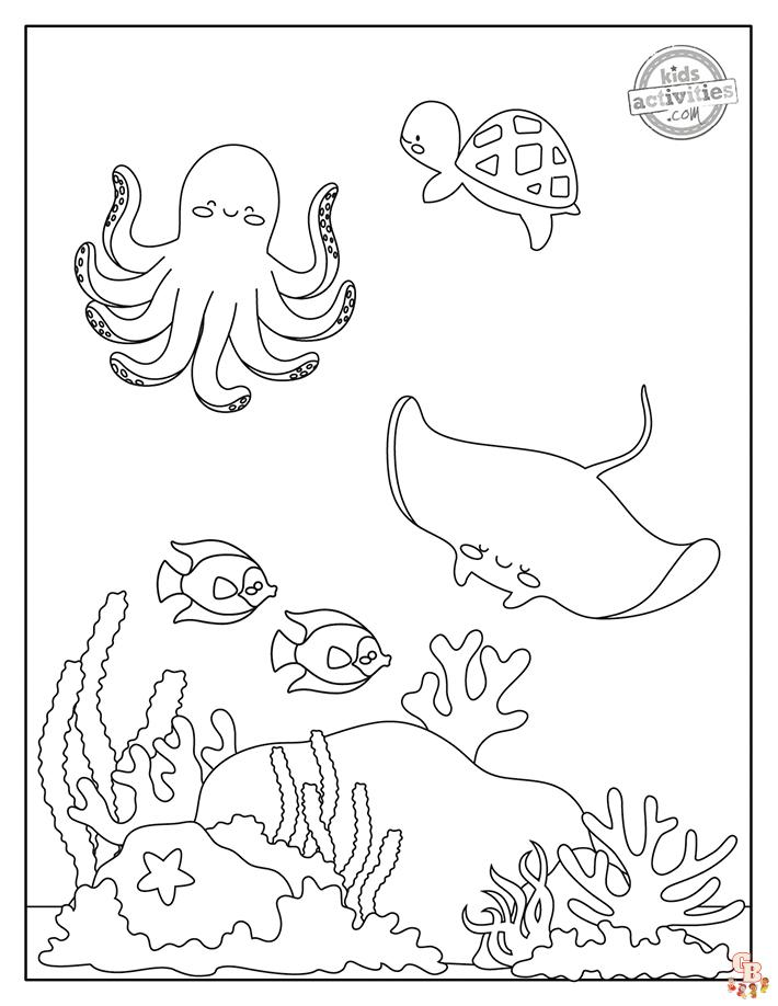 Under Sea Coloring Pages 10