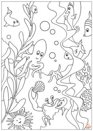 Under Sea Coloring Pages 11