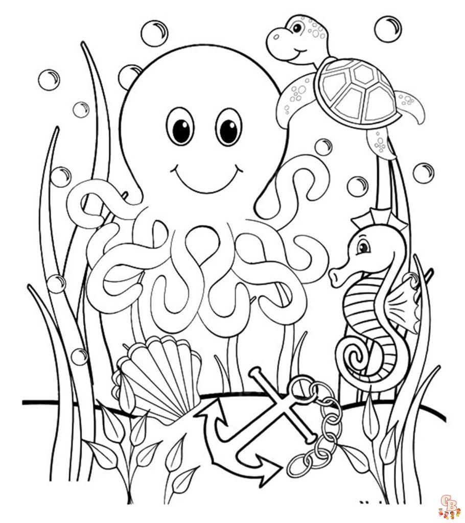 Under Sea Coloring Pages 2