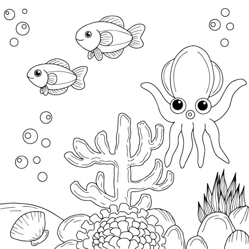 Explore the Fascinating with Under Sea Coloring Pages