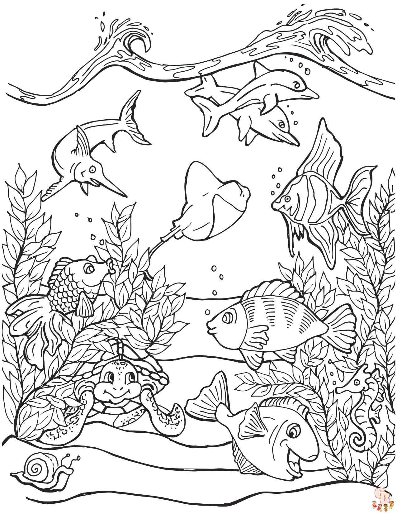 Under Sea Coloring Pages 5