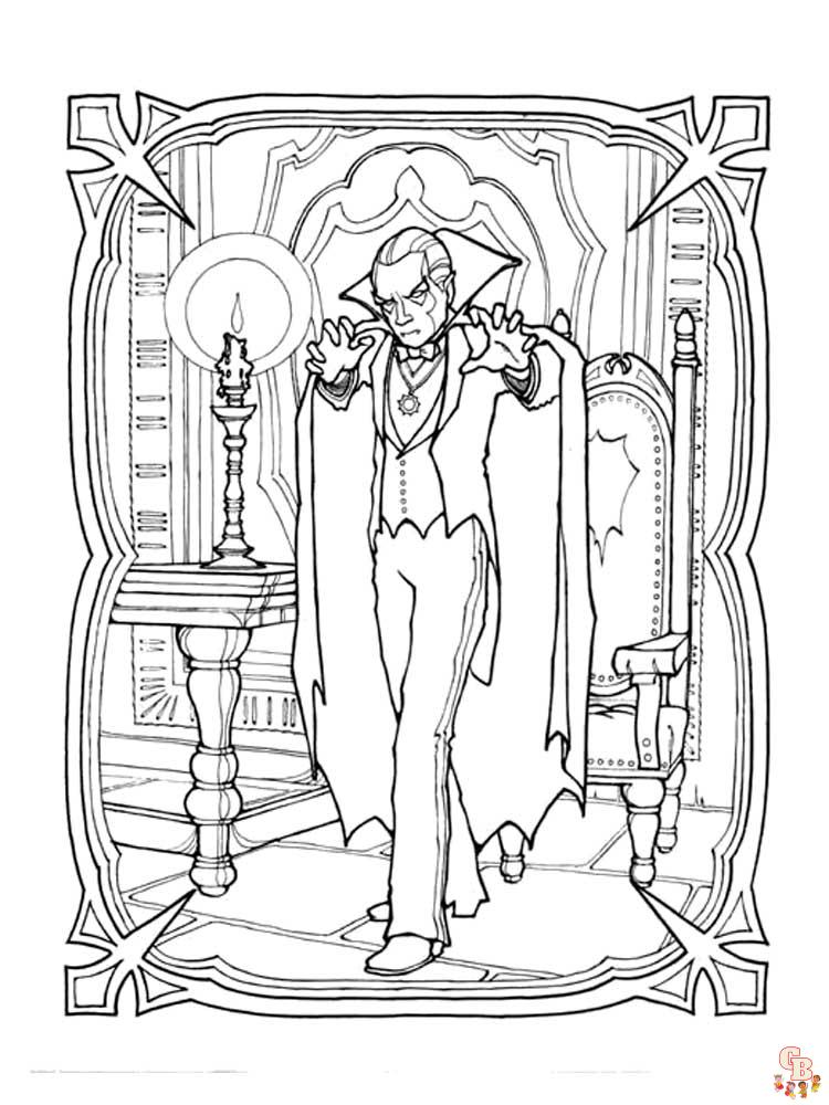 Vampire Coloring Pages 1