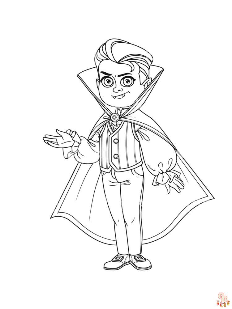 Vampire Coloring Pages 13