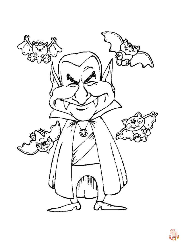 Vampire Coloring Pages 15