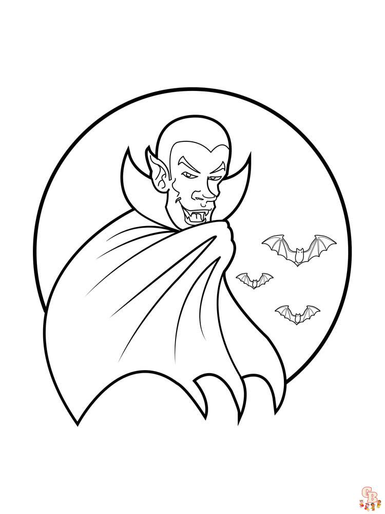 Vampire Coloring Pages 17