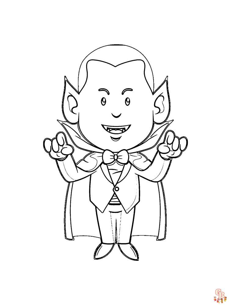 Vampire Coloring Pages 18