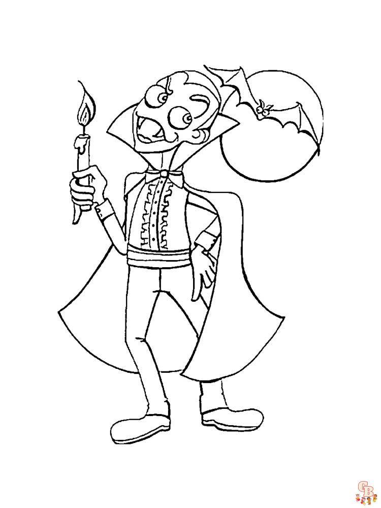 Vampire Coloring Pages 20