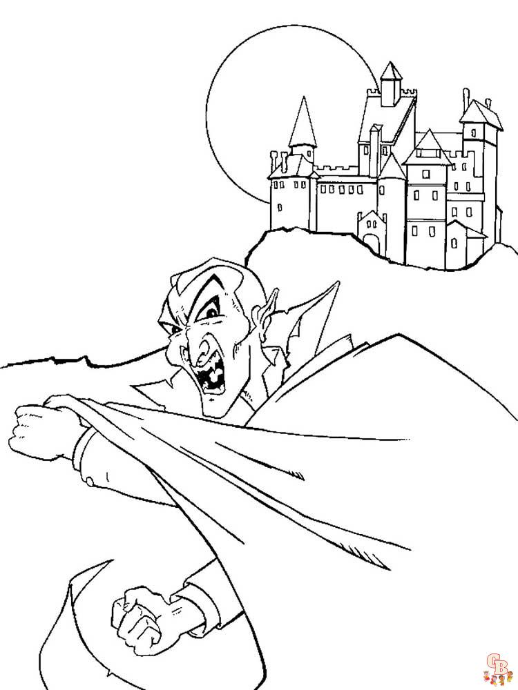 Vampire Coloring Pages 4