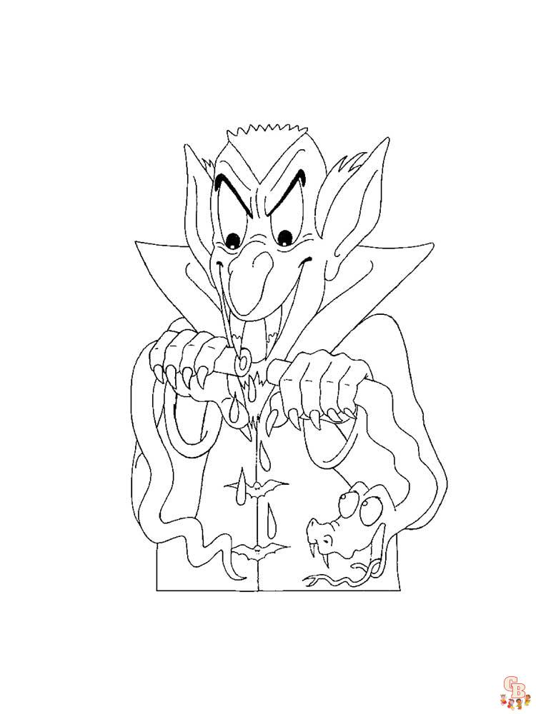 Vampire Coloring Pages 5