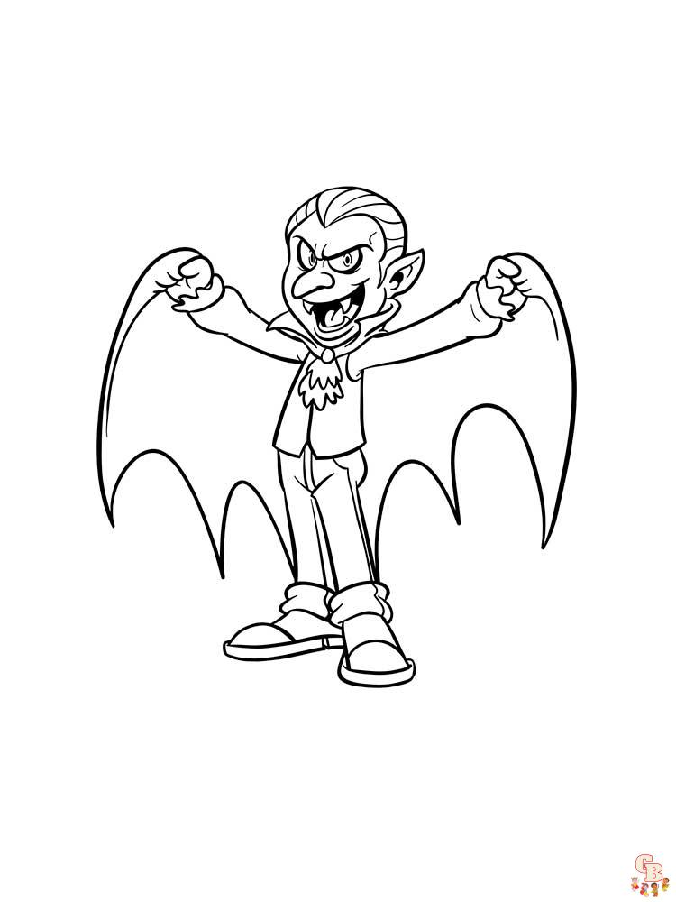Vampire Coloring Pages 8