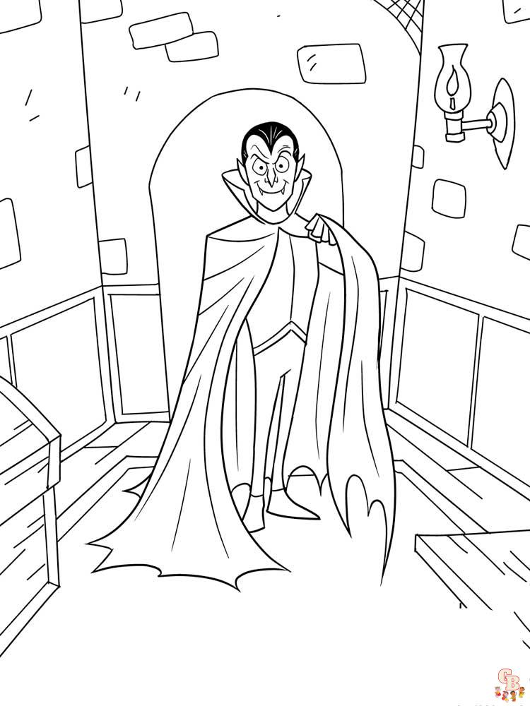 Vampire Coloring Pages 9